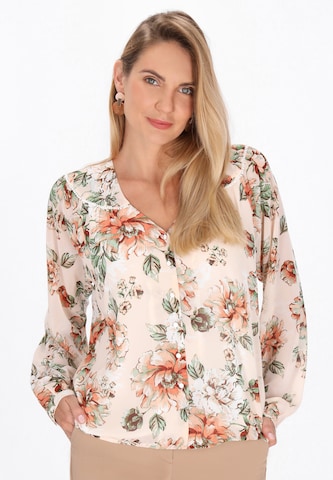 Usha Blouse in Beige: front