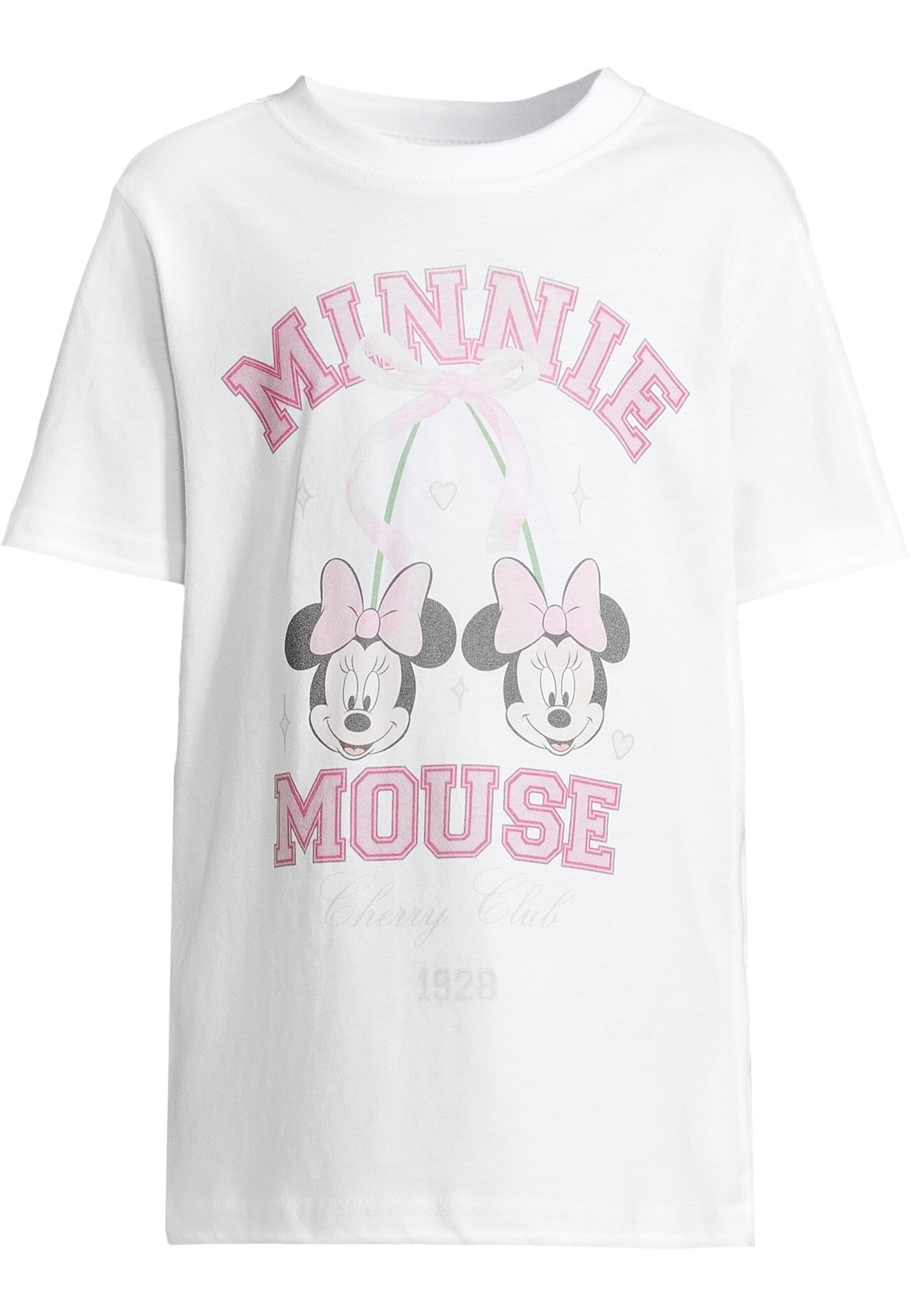 Mister Tee Póló 'Minnie Mouse Cherry' - fehér: elől