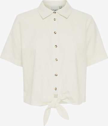 ICHI - Blusa 'LINO' en beige: frente