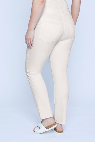 Skinny Pantalon Ulla Popken en blanc