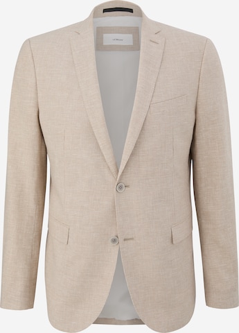 Coupe slim Veste de costume s.Oliver BLACK LABEL en beige : devant