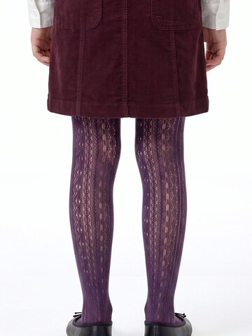 Penti Rajstopy 'PENTI Strumpfhose mit geometrischem Print aus Mesh' w kolorze fioletowy