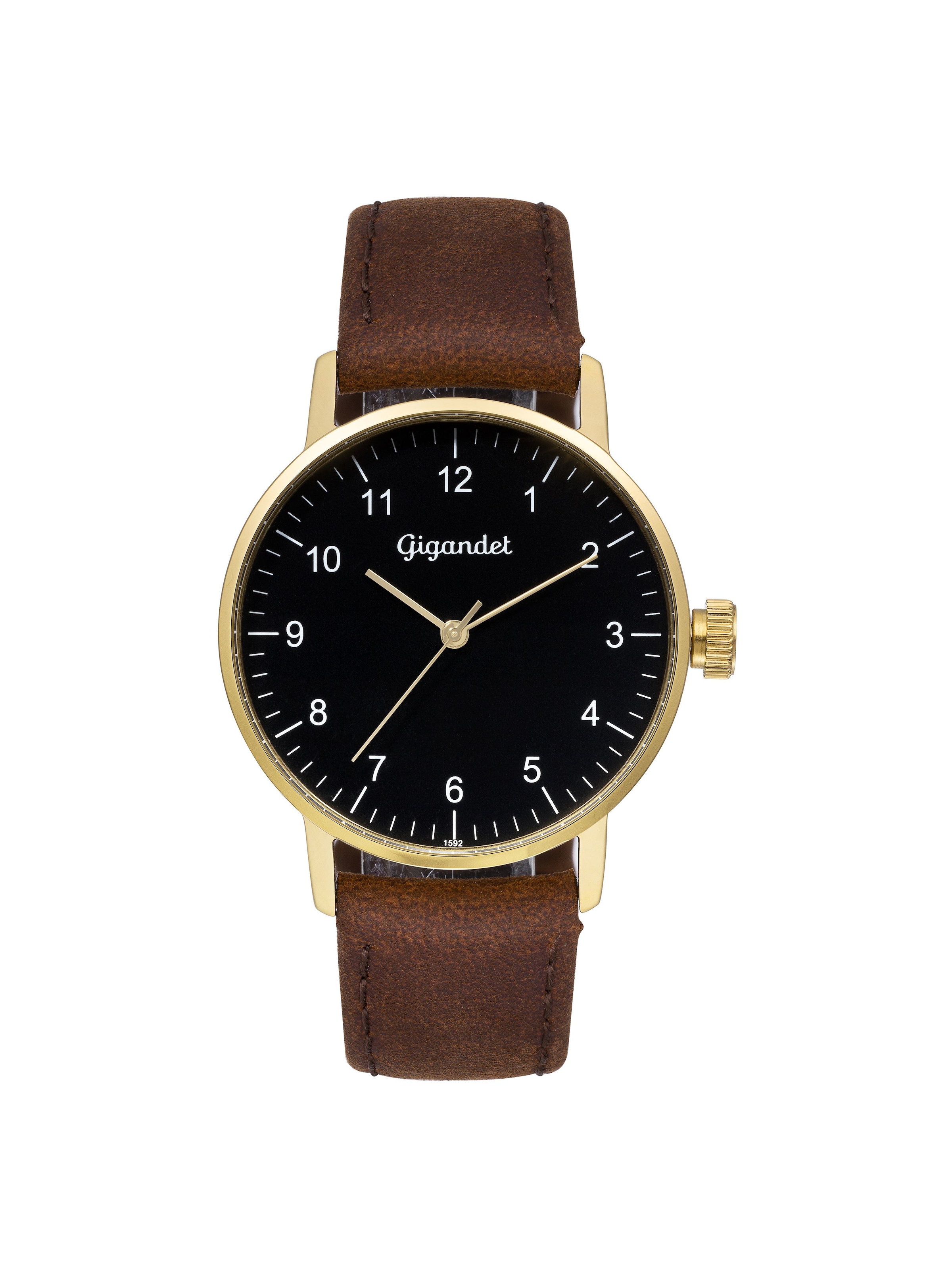 Gigandet Analoguhr 'MINIMALISM' in Schwarz: Vorderseite