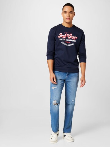 JACK & JONES Sweatshirt 'JJANDY' in Blau