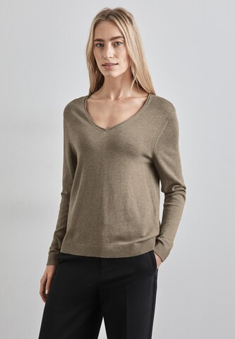 STREET ONE Sweater in Brown: front