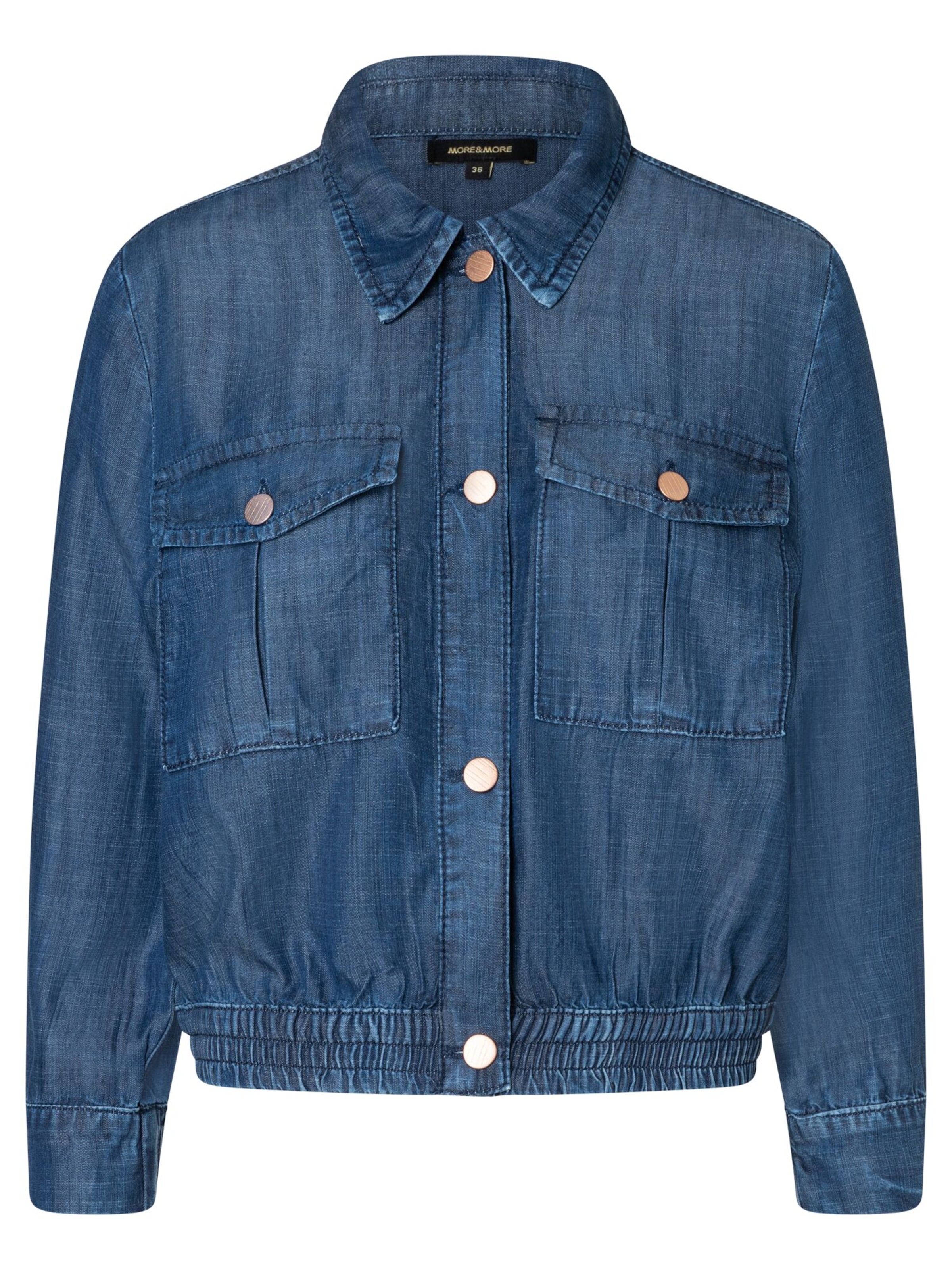 MORE & MORE Демисезонная куртка в Синий: спереди