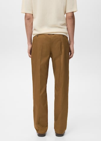 MANGO MAN Loosefit Hose 'Lighter' in Braun