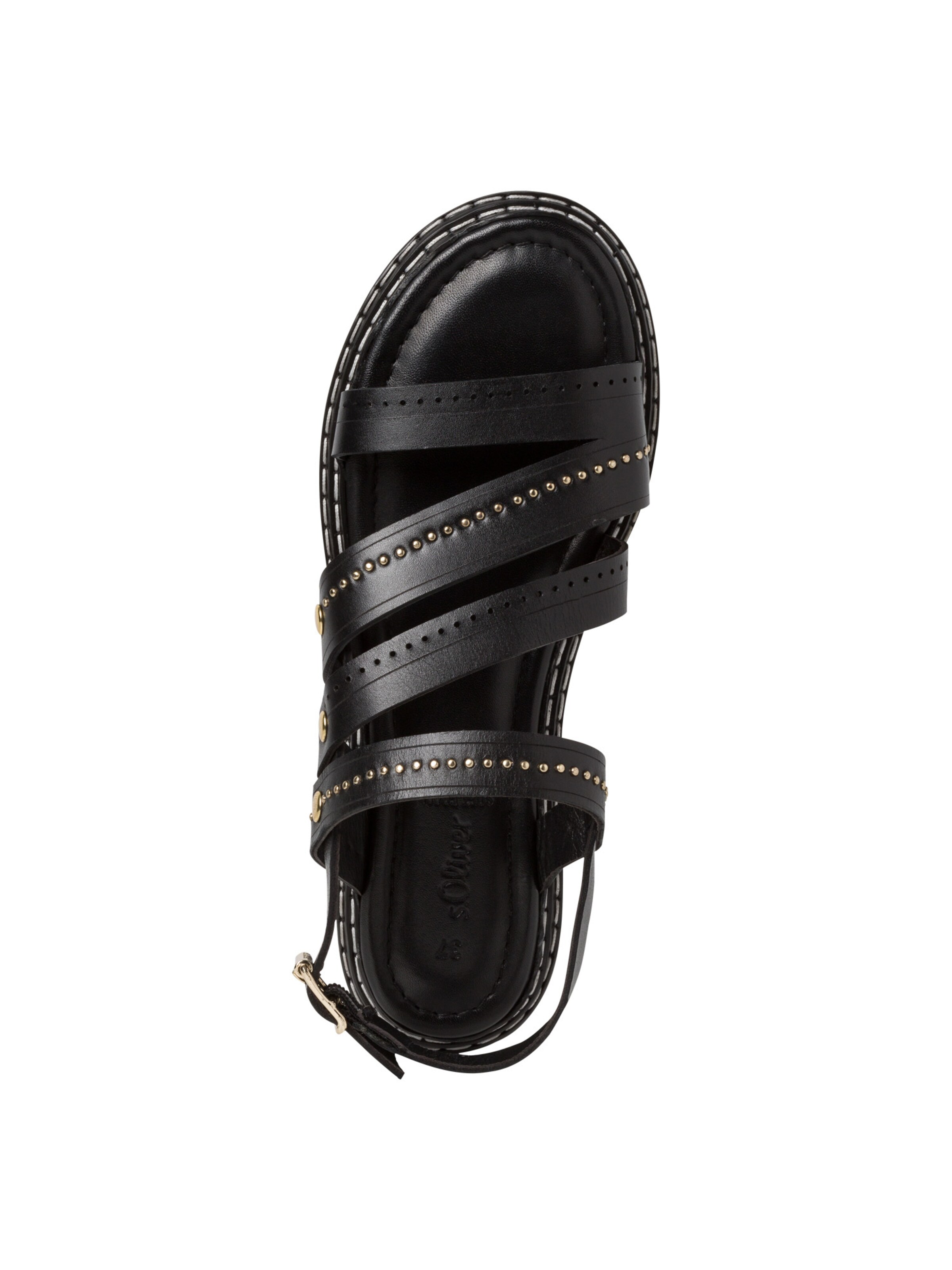 s.Oliver - Sandálias com tiras em preto