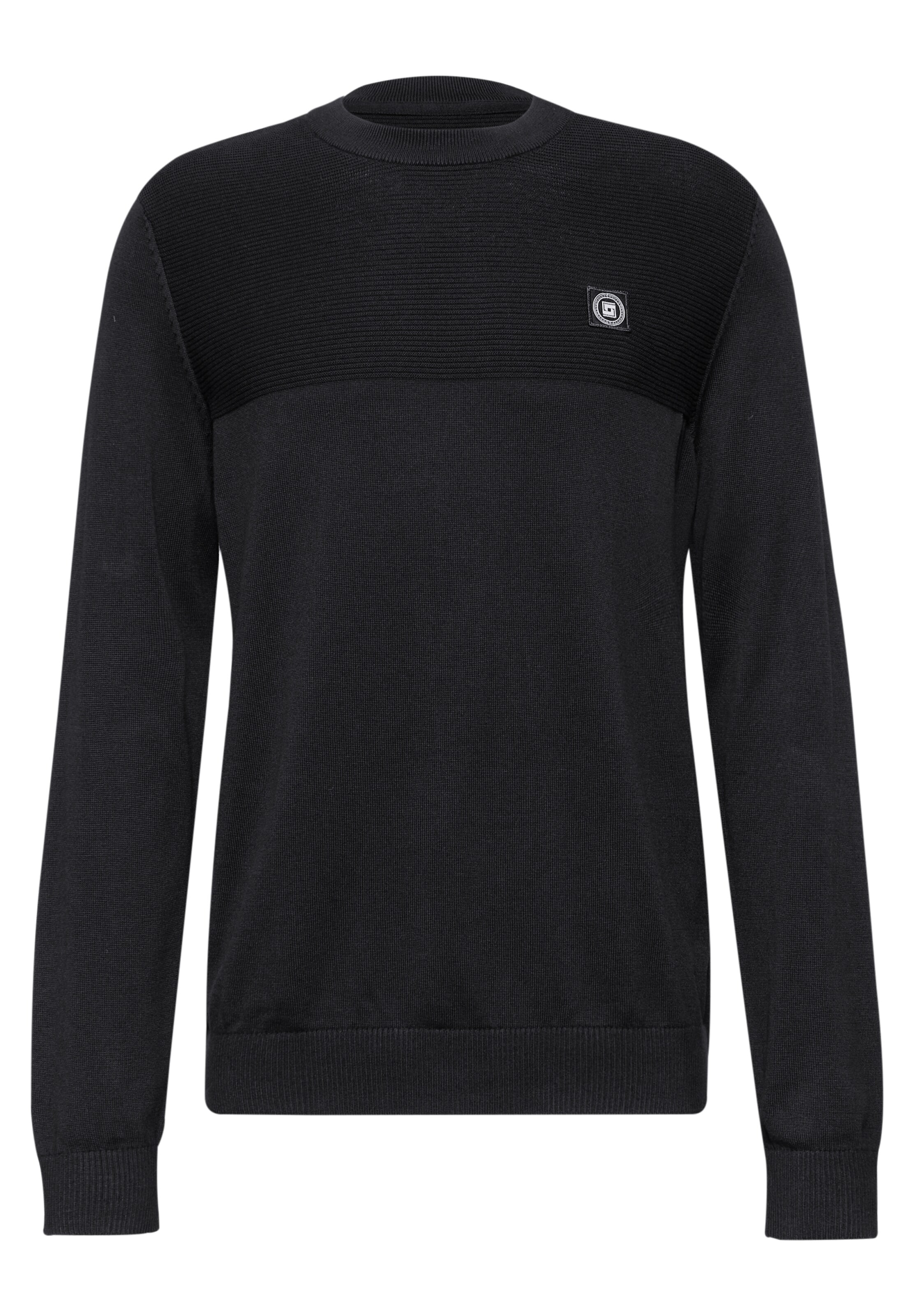 Street One MEN Sweater in Black: front