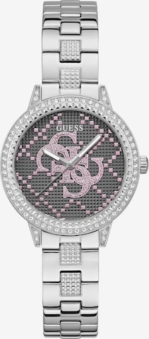 Montre à affichage analogique 'G lace' GUESS en argent : devant