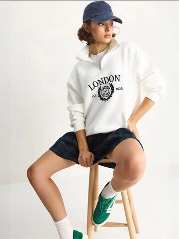 Sweat-shirt Bianco Lucci en blanc