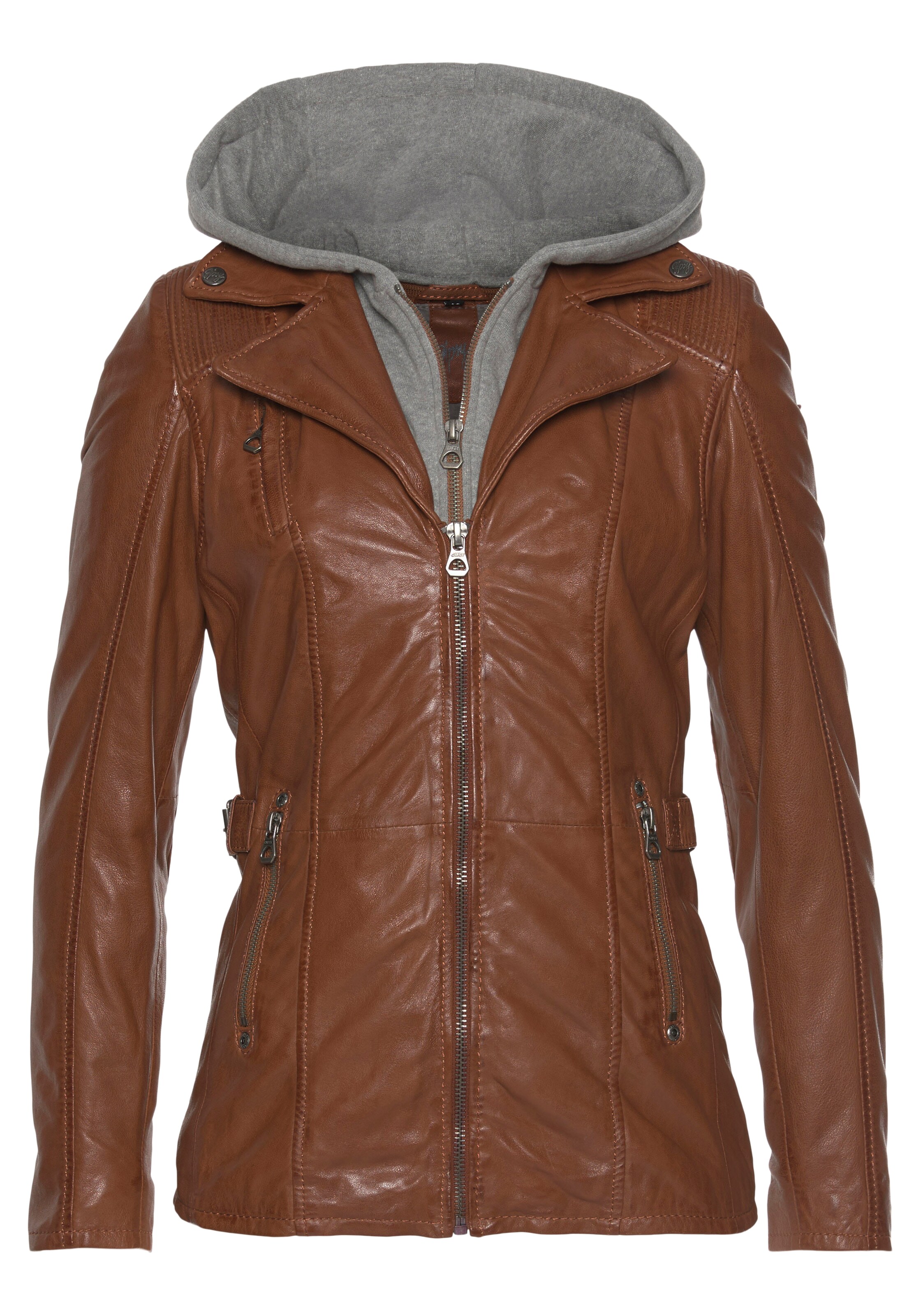 Gipsy by Mauritius Between-Season Jacket in Brown: front