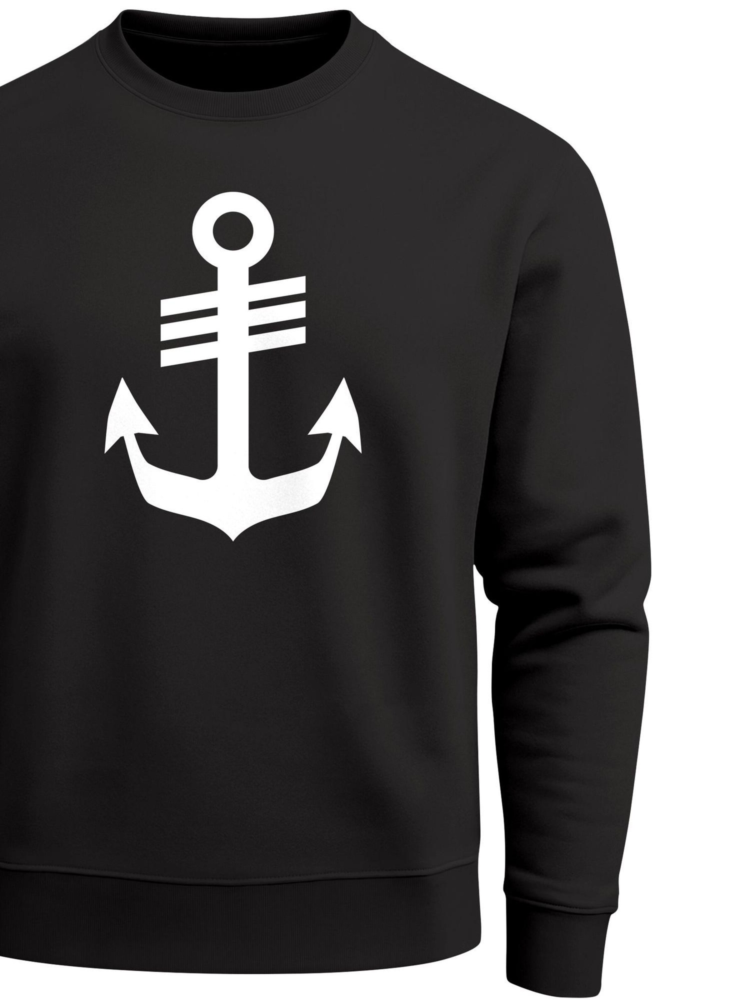 Neverless Sweatshirt 'Anker' in Black