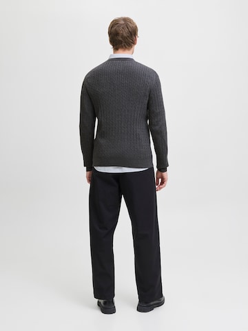 JACK & JONES Pulóver 'JJEEMIL' - szürke