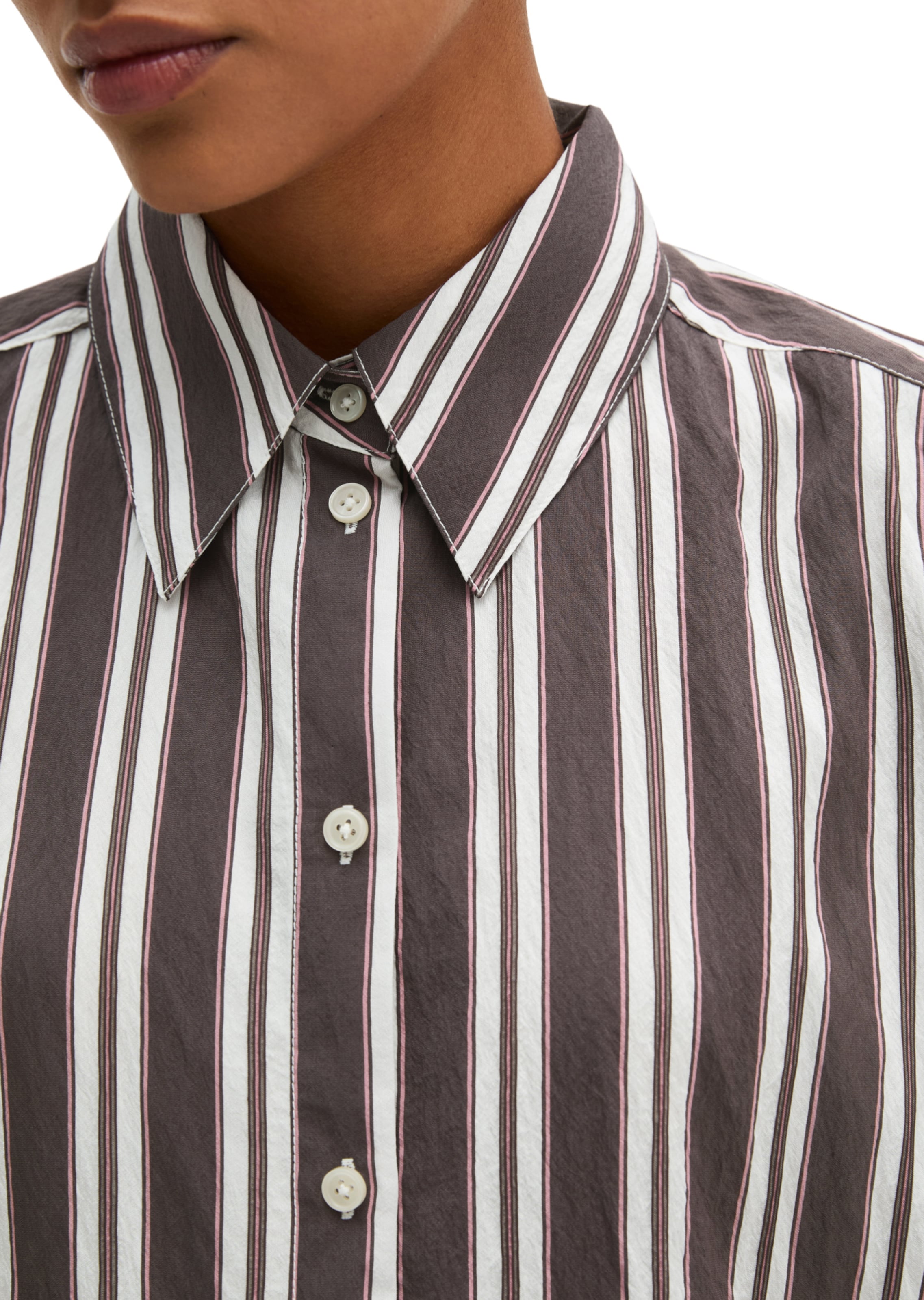 Marc O'Polo Bluse in Braun: Vorderseite