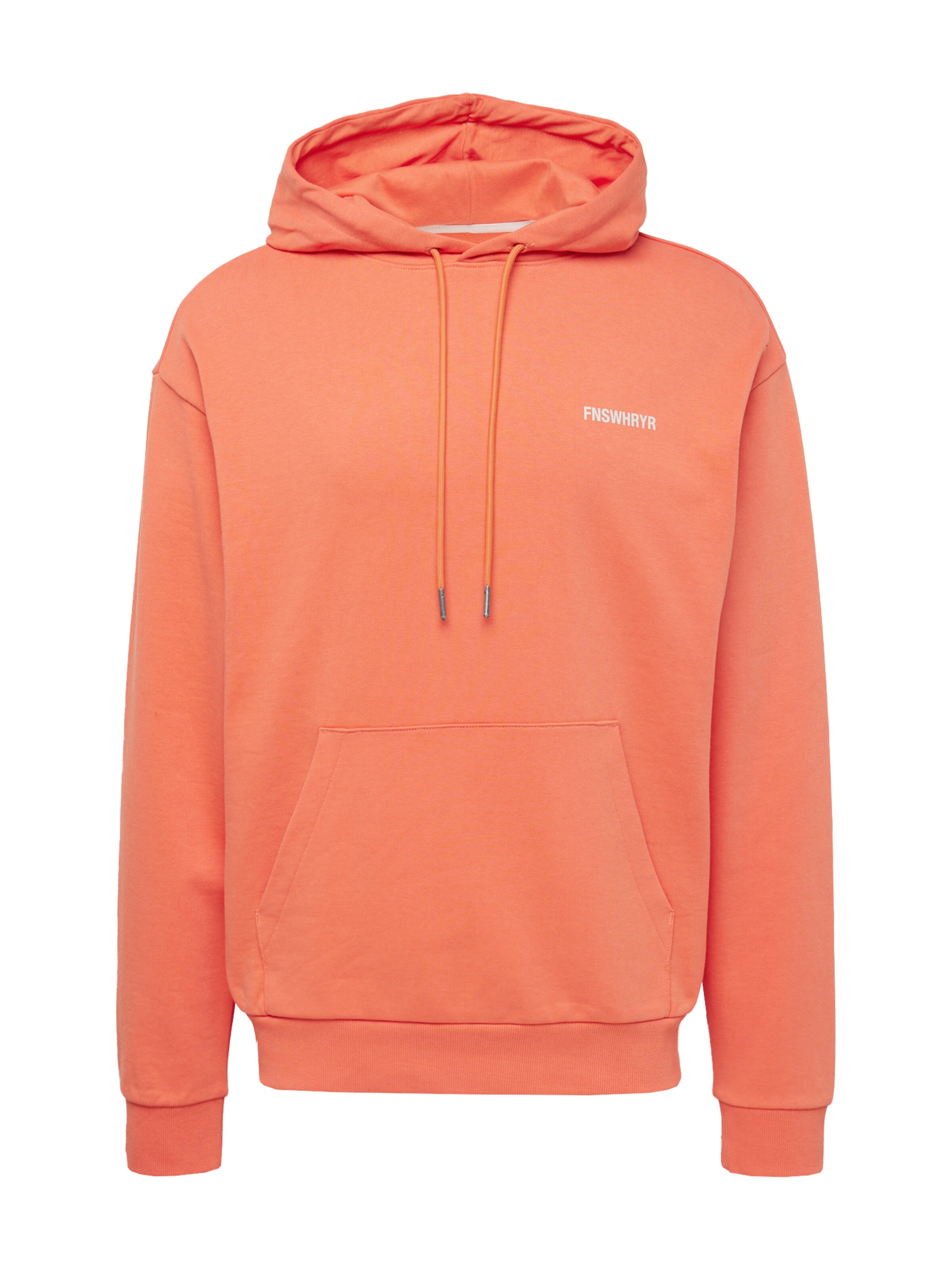 Sweat-shirt QS en orange : devant