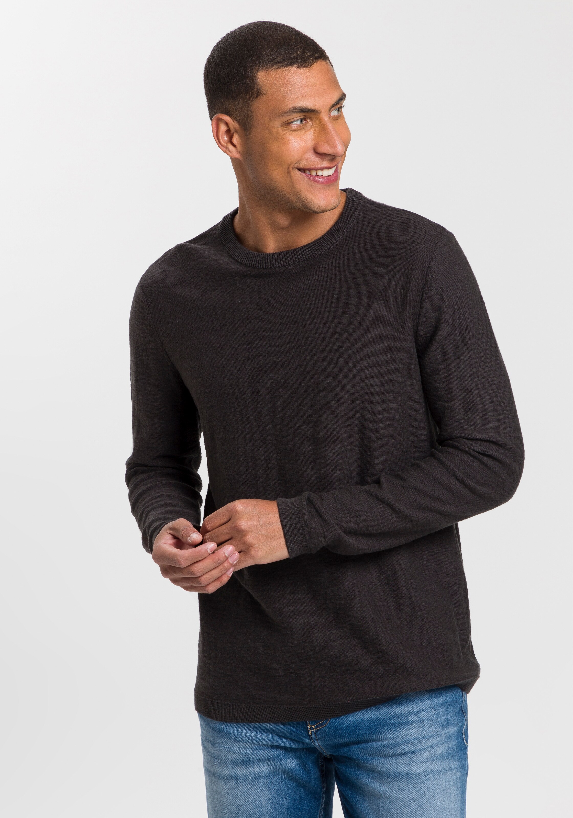 Männer Pullover & Strick JOHN DEVIN Pullover in Schwarz - GQ44076 Männer Pullover & Strick JOHN DEVIN Pullover in Schwarz - GQ44076