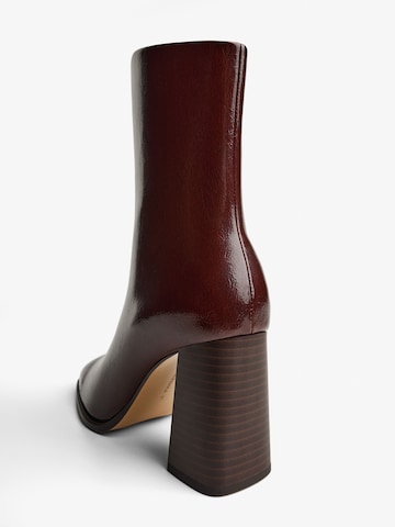 Bottines Bershka en rouge