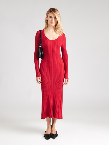 Robes en maille 'Sarphetilk' HUGO en rouge : devant
