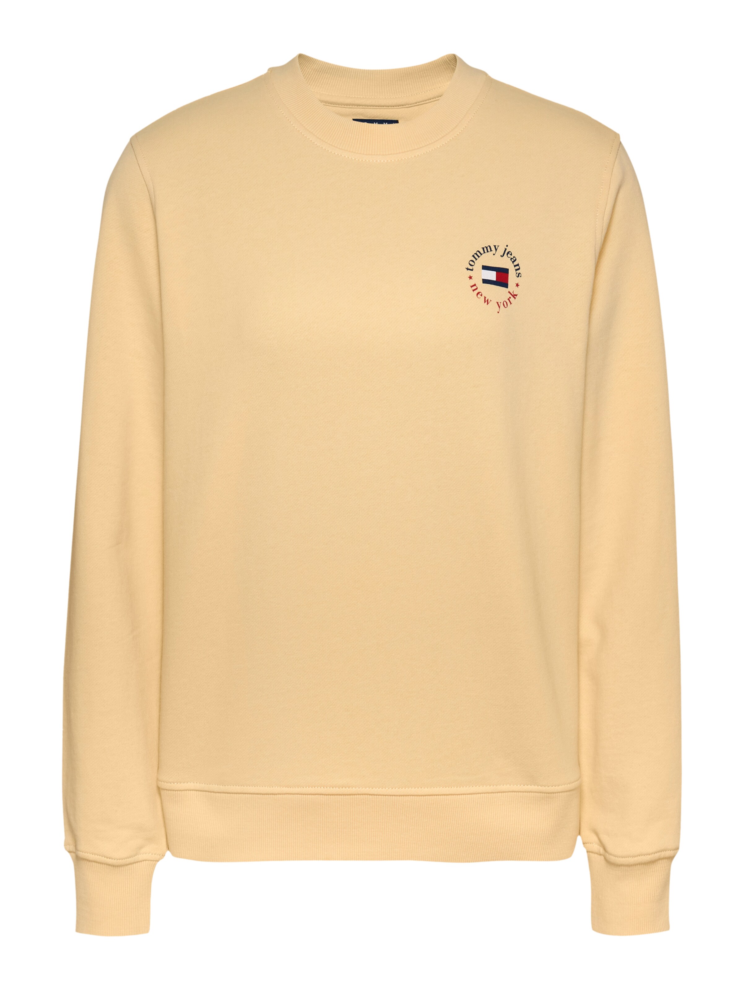 Tommy Jeans Sweatshirt 'ESSENTIAL' in Yellow: front
