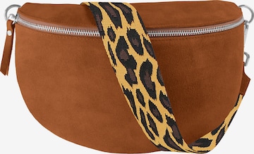 Marsupio 'LIVIA large' di lePelou in marrone: frontale