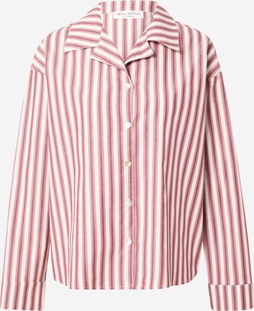Marc O'Polo Pajama Shirt in Pink: front