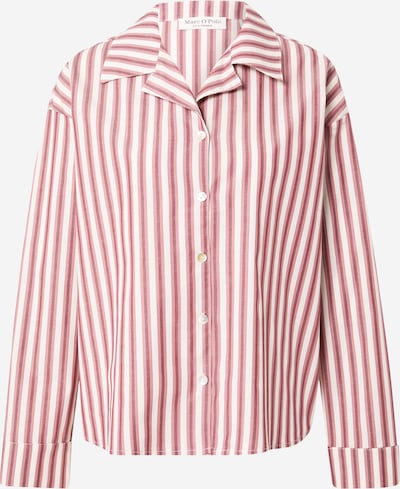 Marc O'Polo Pidžamas krekls, krāsa - rožkrāsas / rožains / balts, Preces skats