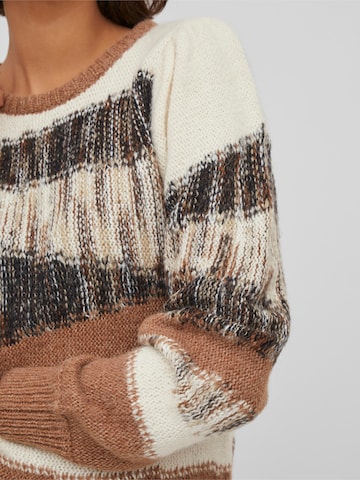 VILA Sweater 'Yoko' in Brown