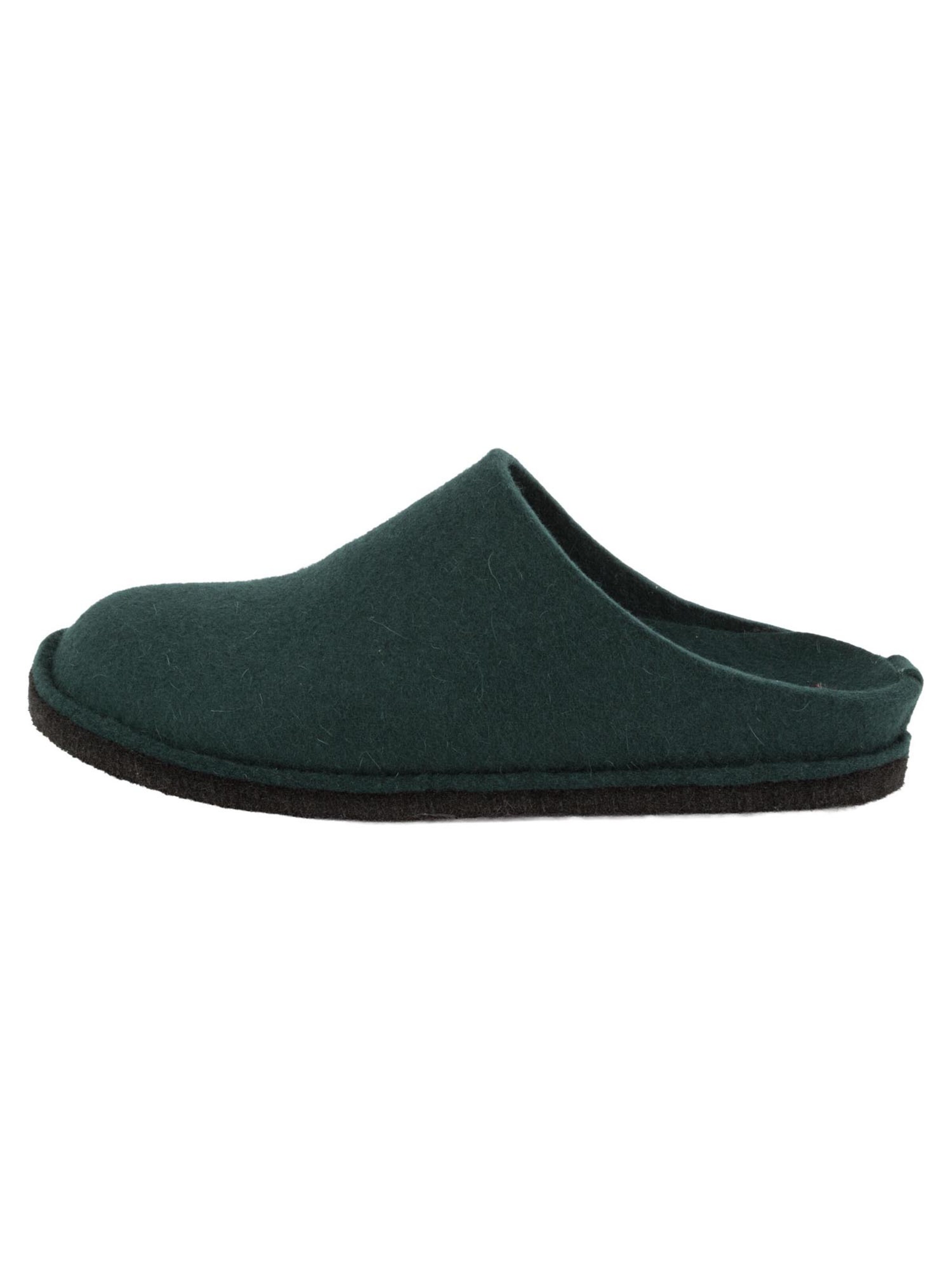 HAFLINGER Slippers 'Flair Soft' in Green: front