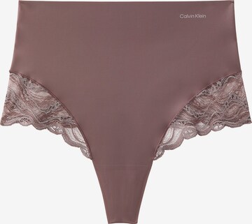 Slip scultant 'Sensual Stretch Lace' Calvin Klein en marron : devant