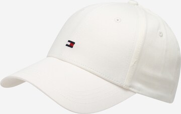 TOMMY HILFIGER Cap 'ESSENTIAL' in White: front