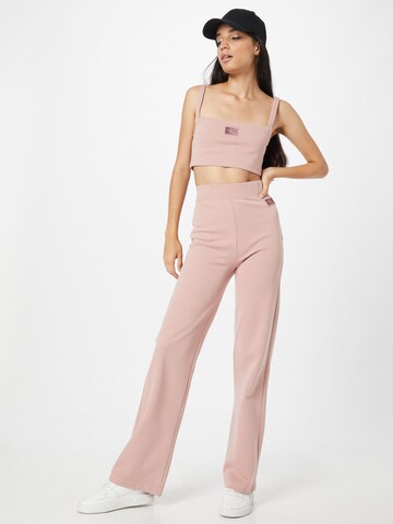 Calvin Klein Jeans Loose fit Pants 'MILANO' in Pink