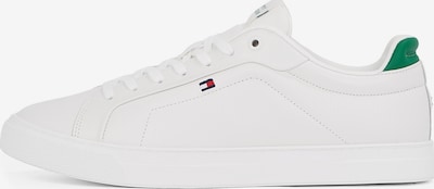 TOMMY HILFIGER Matalavartiset tennarit 'Icon Court' värissä vihreä / valkoinen, Tuotenäkymä