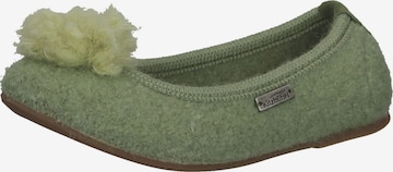 Living Kitzbühel Slippers in Green: front