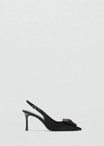 MANGO Slingback Pumps 'Garden' in Black: front