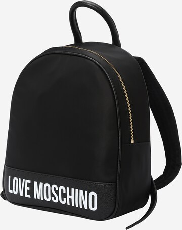 Love Moschino Backpack 'City Lovers' in Black: front