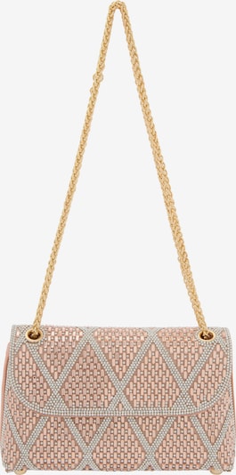 Rankinė su ilgu dirželiu iš faina, spalva – šampano / skaidri spalva, Prekių apžvalga