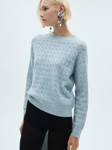 MANGO Pullover 'FLORINS' in Blau: Vorderseite