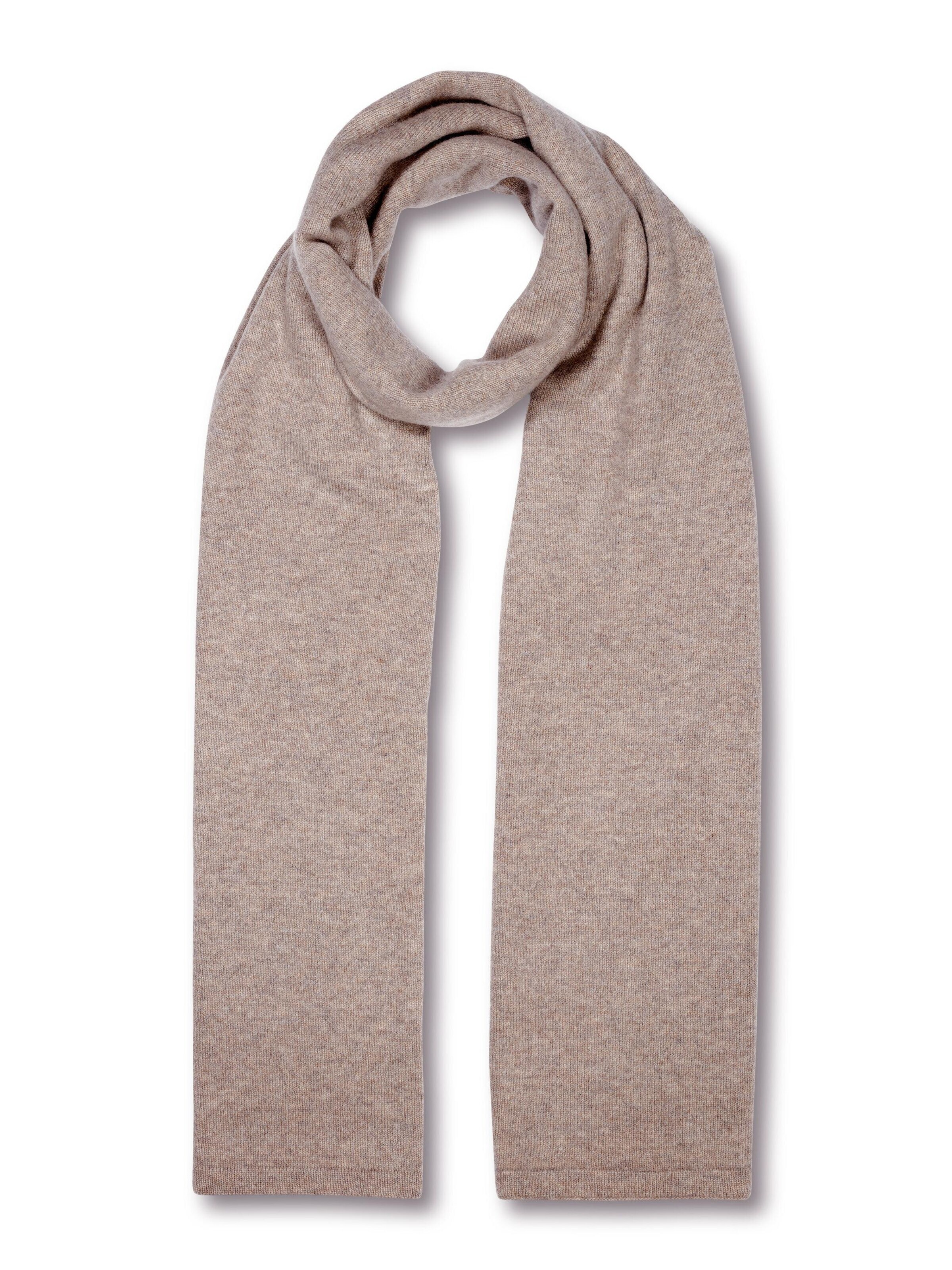 FALKE Scarf 'Pure Cashmere' in Brown: front
