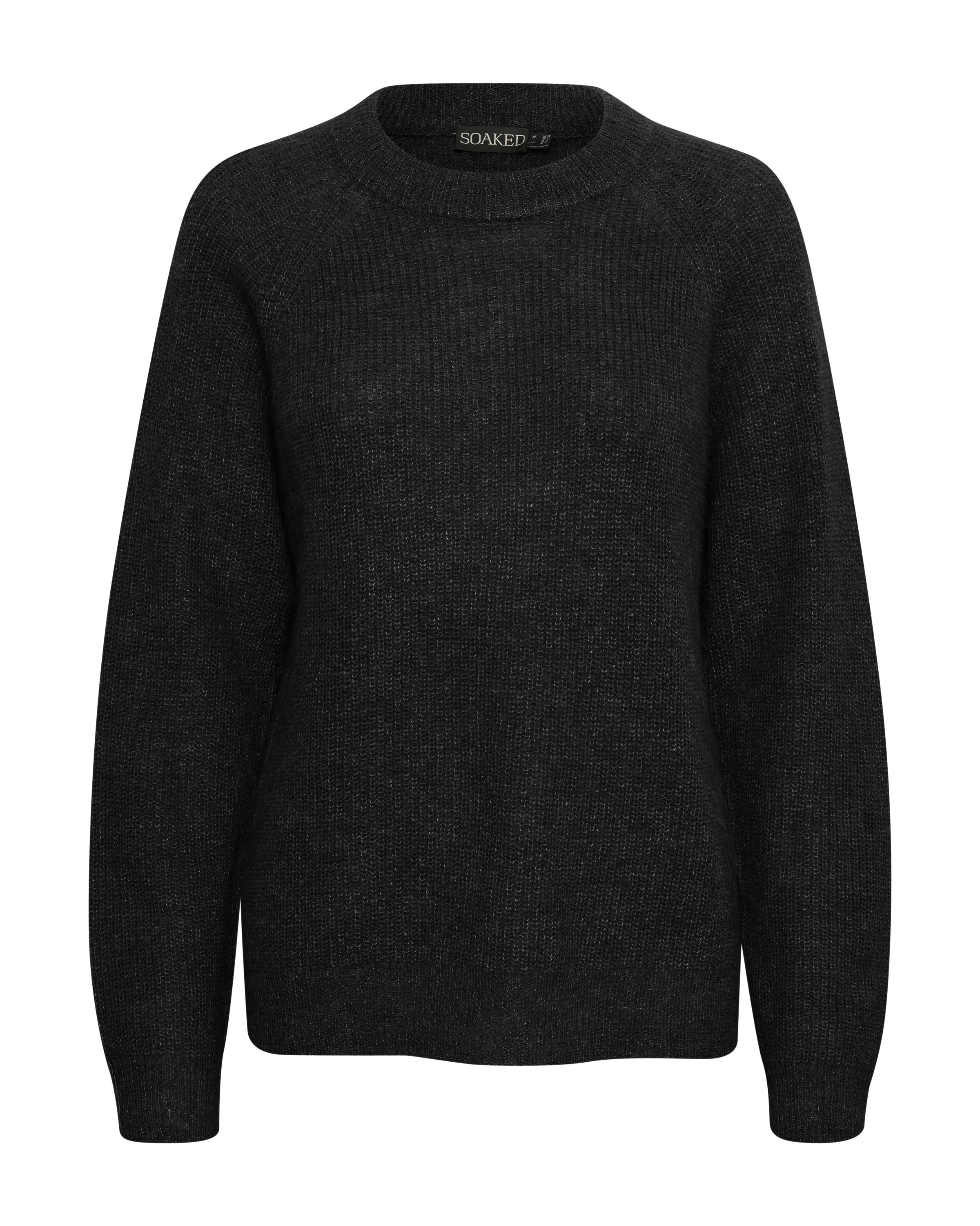 SOAKED IN LUXURY Pulover 'Tuesday' | črna barva: sprednja stran