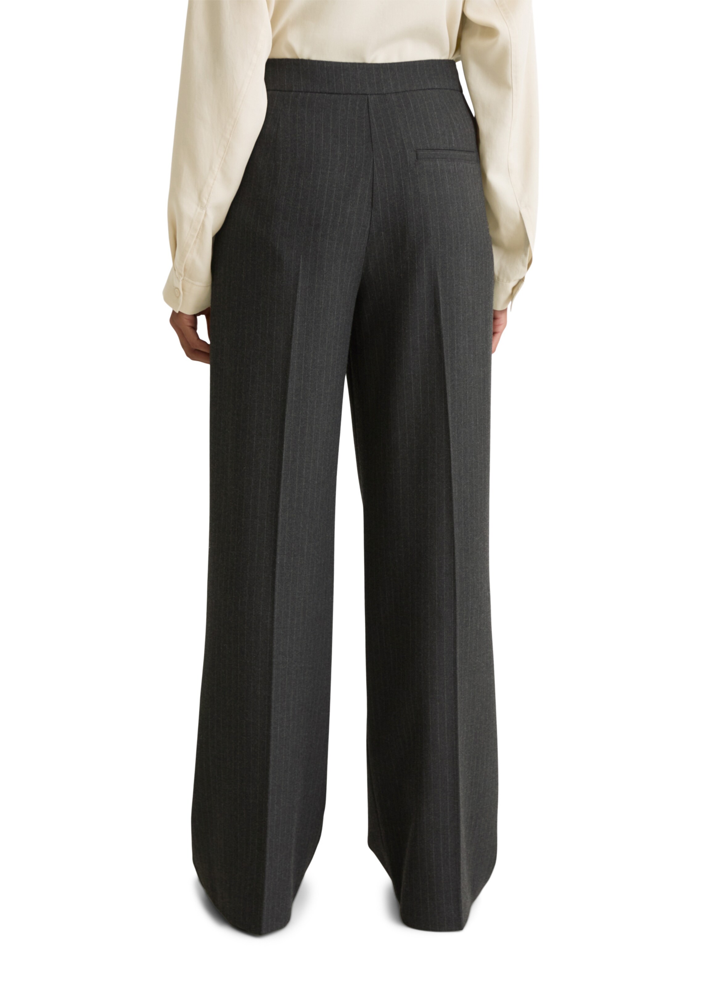 Marc O'Polo Широкий Плиссированные брюки в Серый