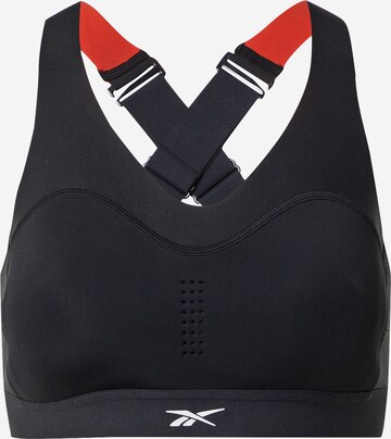 Bustier Soutien-gorge de sport Reebok en noir : devant