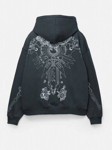 Pull&Bear Sweatshirt 'ARCANE SKELETON' in Grau