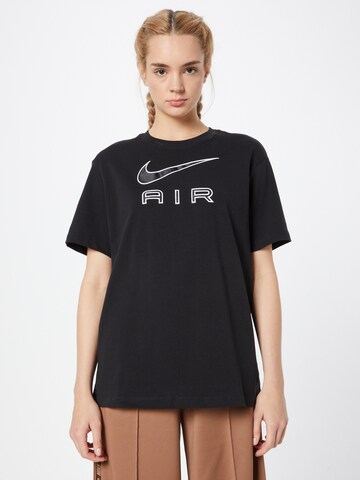 NIKE - Camiseta funcional 'Air' en negro: frente