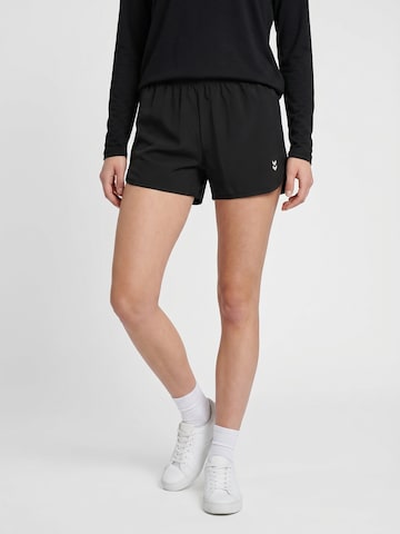 Regular Pantalon de sport Hummel en noir : devant