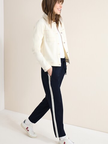 CECIL Slimfit Broek 'Tracey' in Blauw