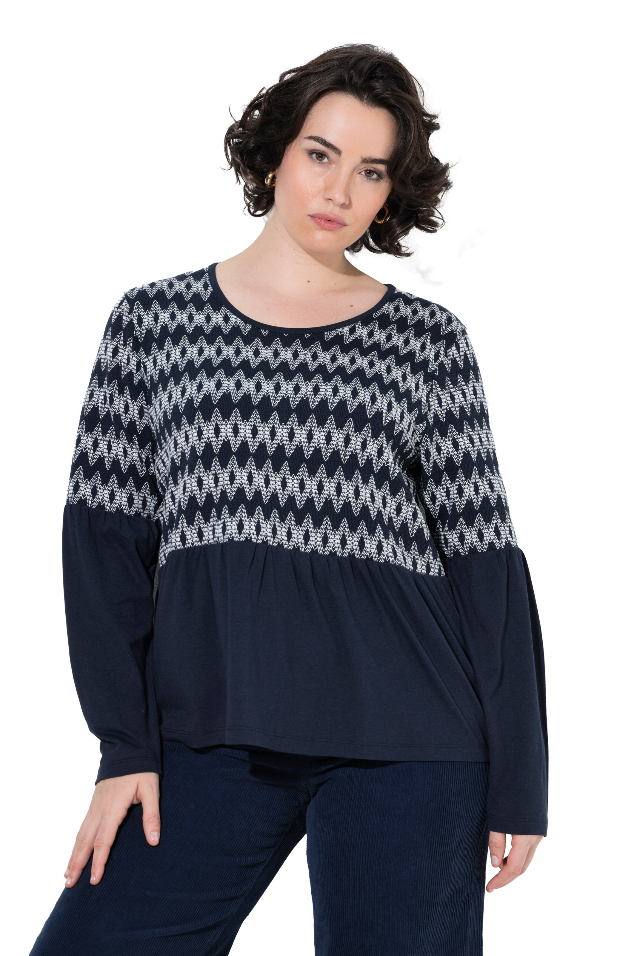 Ulla Popken Shirt in Blue: front