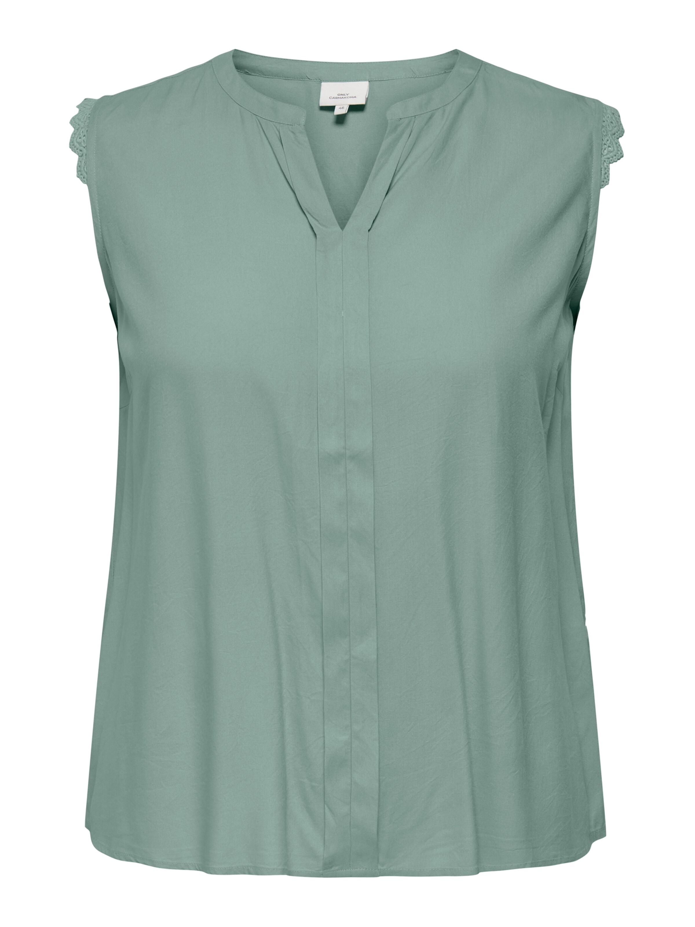 ONLY Carmakoma Blus 'CARMUMI' i grön: framsida