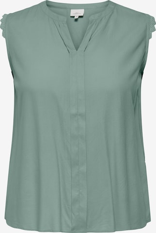 ONLY Carmakoma Blus 'CARMUMI' i grön: framsida
