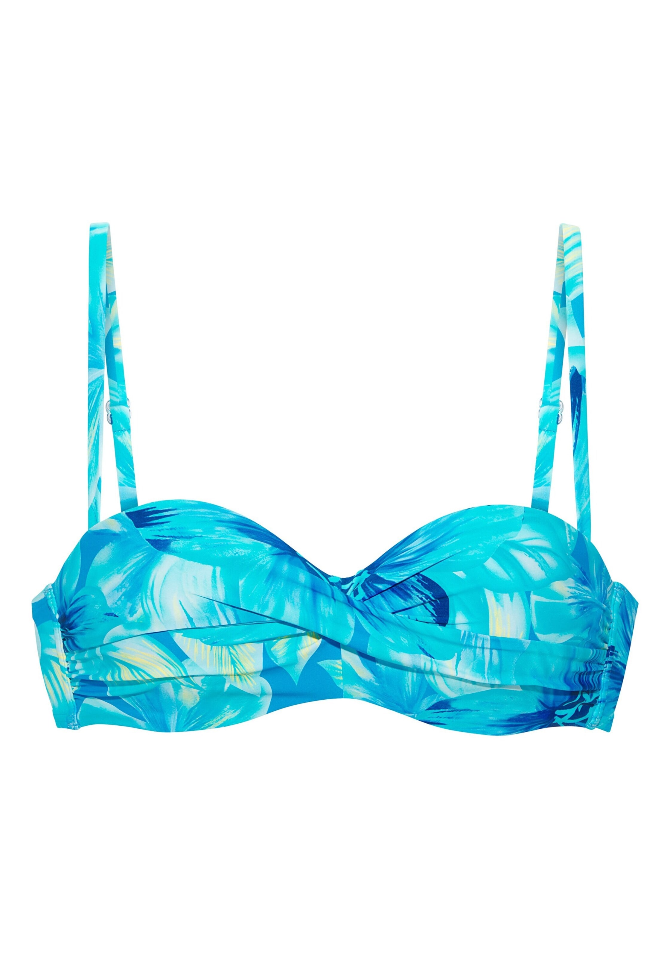 s.Oliver Bandeau Bikinitop in Grün: Vorderseite